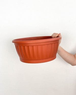 Mělký květináč s podstavcem (L) - 30 cm