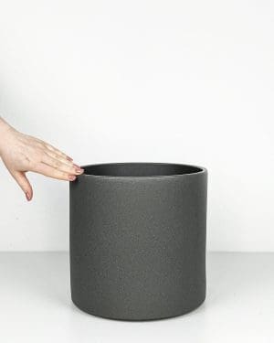 Klasický šedý květináč (XL) - 26 cm
