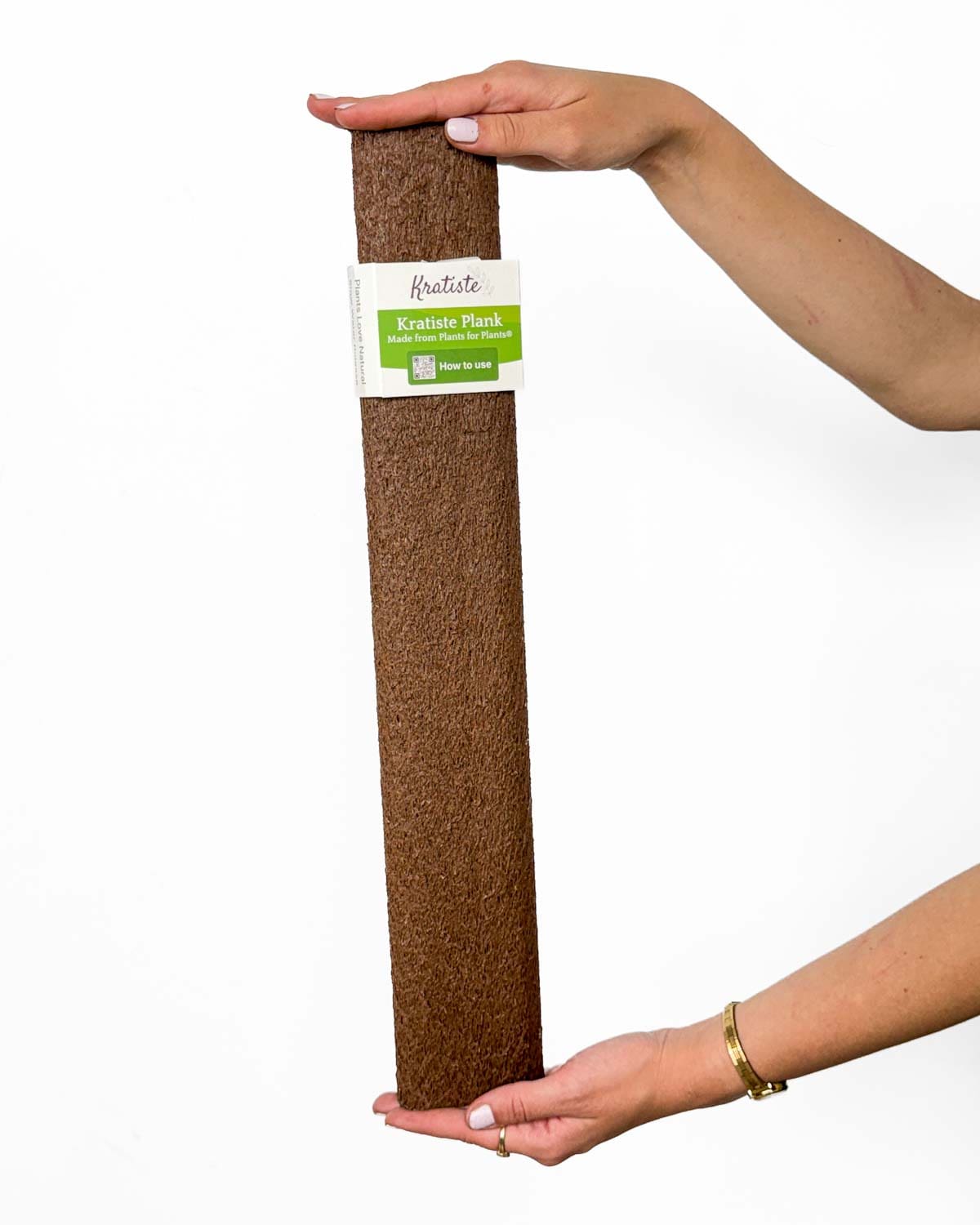 Kratiste Plochá přírodní podpěra (S) – 50 cm s konektorem