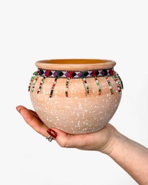 Marakeš fialový květináč (S) - 10 cm