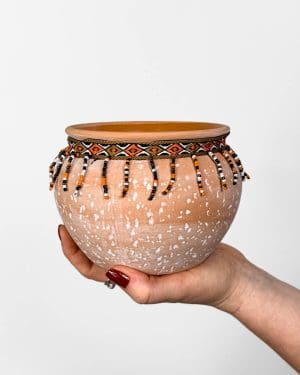 Marakeš oranžový květináč (S) - 10 cm