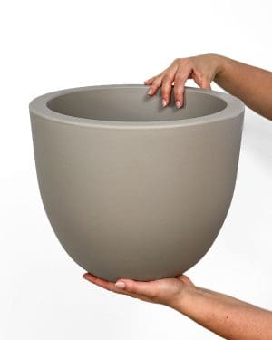 Minimalistický květináč -  písčitý (XXL) - 28,5 cm