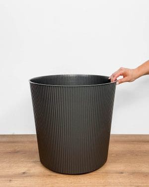 Stripes květináč na kolečkách - antracit (XXXL) - 39 cm