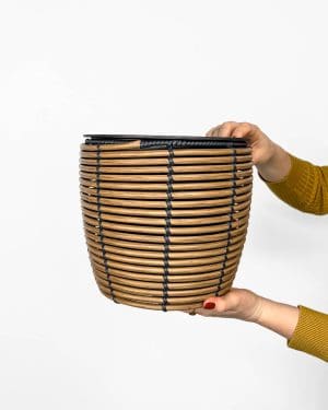 Košík z recyklovaného plastu (XL) - 21 cm