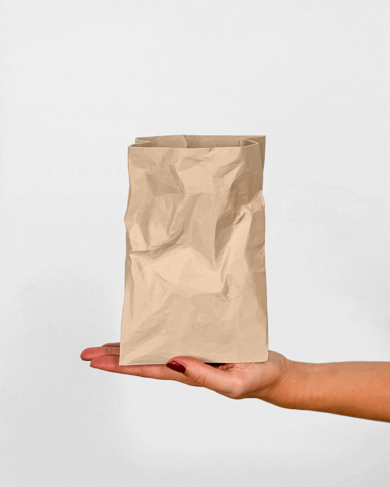 Džungle paperbag váza na suché květiny