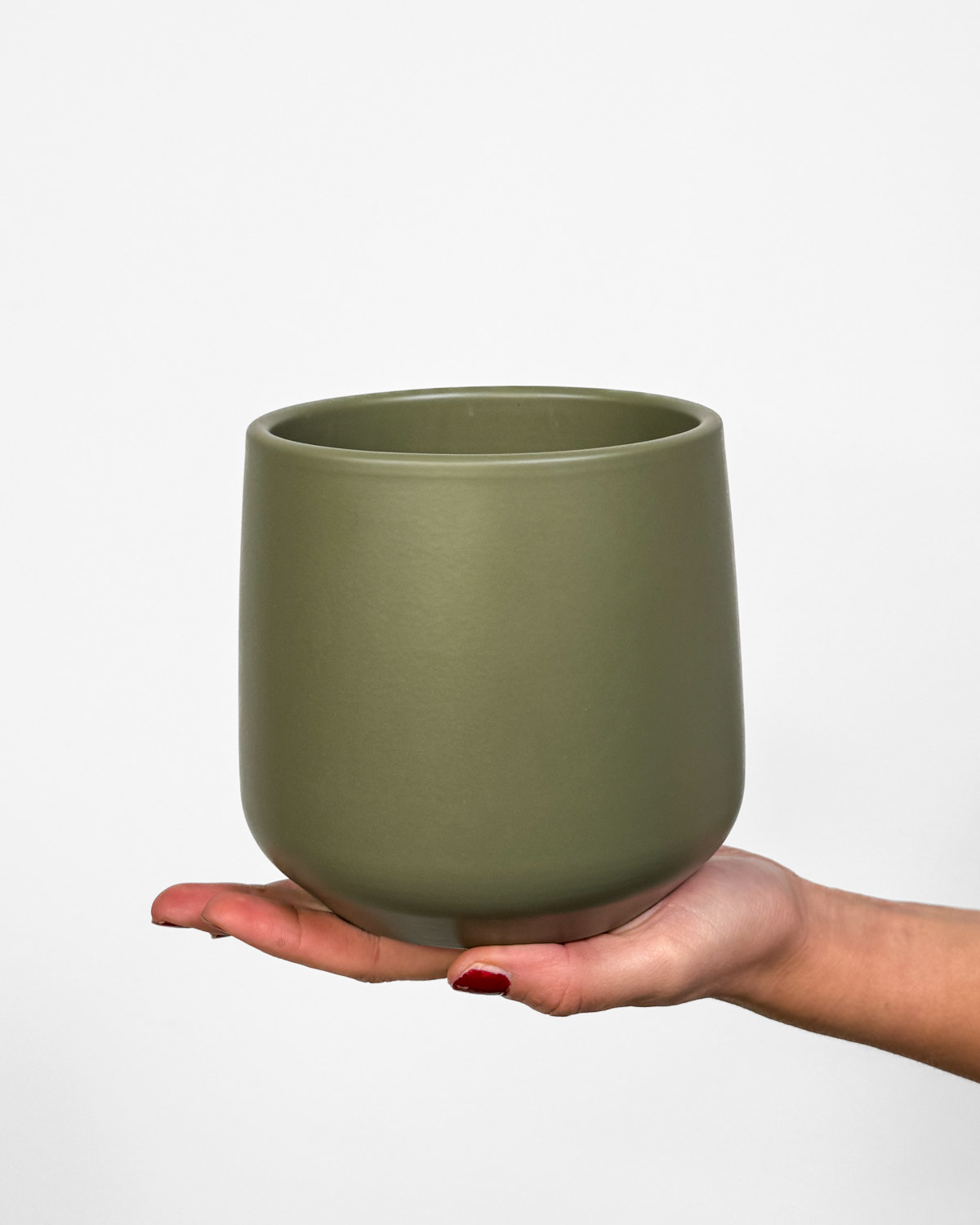 Amber zelený květináč (M) - 11,5 cm