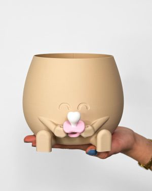 Džungle Huggy květináč - dudlík (M) - 12,5 cm - Růžový